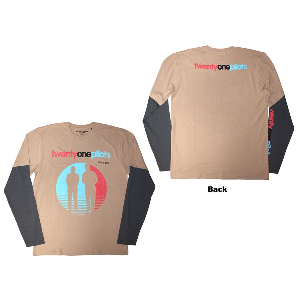 Twenty One Pilots - Vessel Longsleeve shirt - Grijs/Bruin